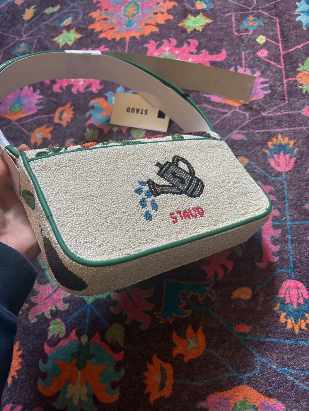Staud Beaded Vegetable Embroidered Tommy Bag - Picture 4 of 4